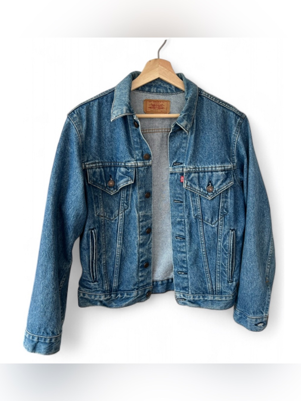 Levi’s vintage oversized blue jean jacket size 38R
